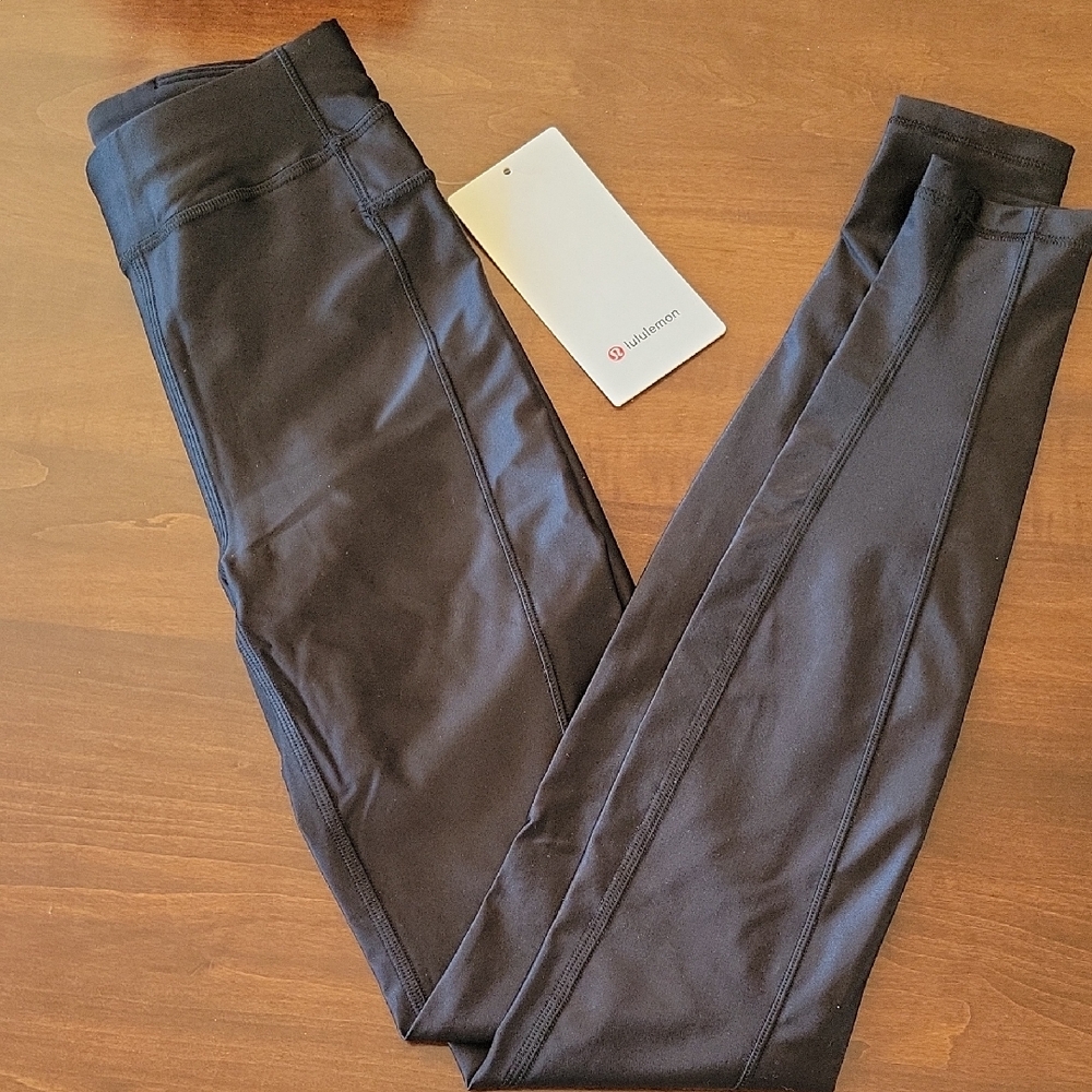 Lululemon Satin Shine High Rise Tights Leggings 28" Size 2
